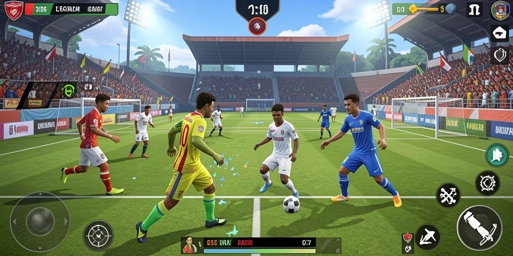 Screenshot interaksi dengan pemain lain dalam kompetisi.