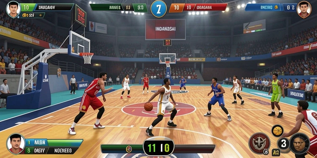 Screenshot memperlihatkan interaksi dengan pemain lain dalam mode multiplayer.