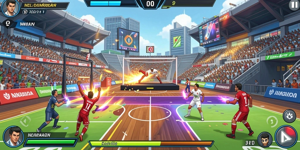Tampilkan momen kompetisi seru dalam game.