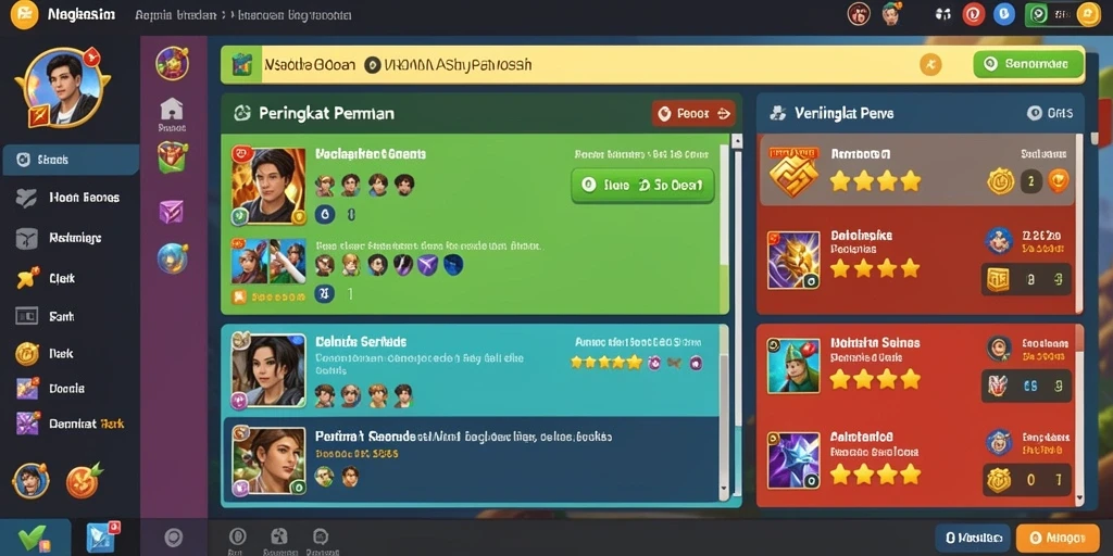 Sistem reward yang menarik bagi pemain aktif.