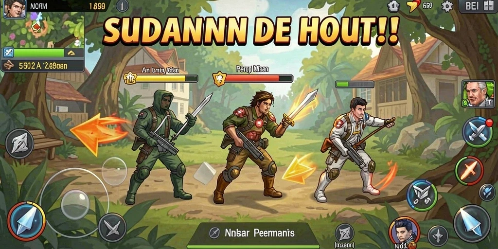 Screenshot menunjukkan interaksi multiplayer dengan teman.