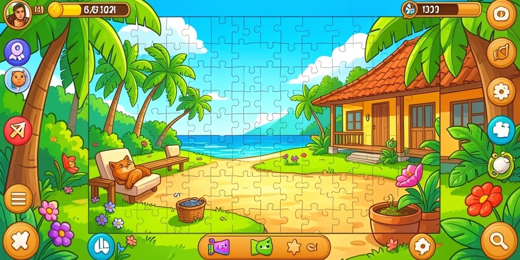 Grafik yang menarik dan efek suara yang menyenangkan.