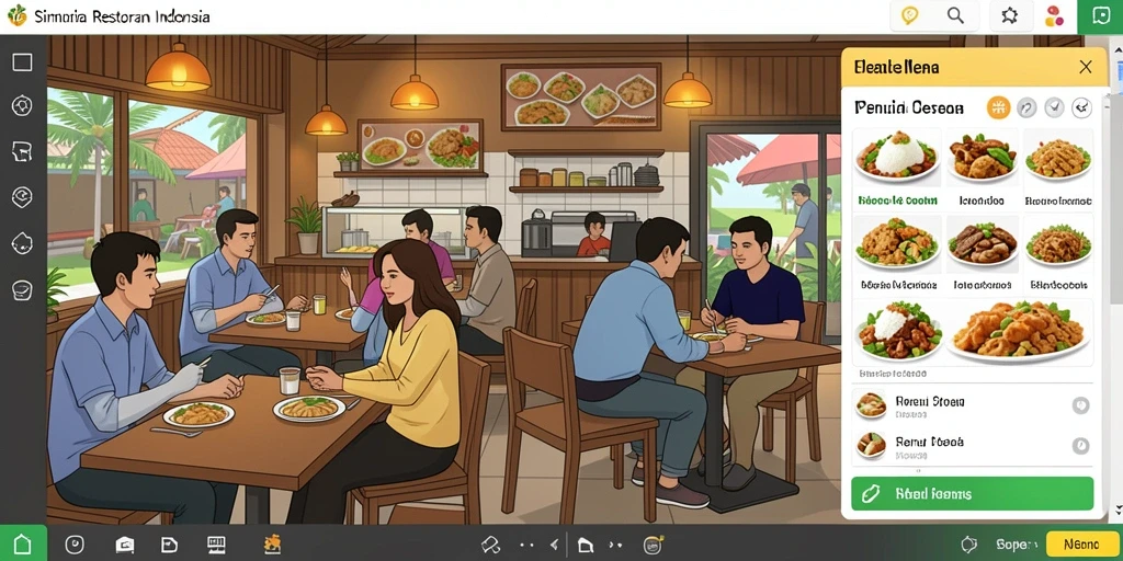 Tampilan menu yang intuitif dan mudah dipahami.